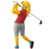 🏌️‍♀️ woman golfing display on Apple